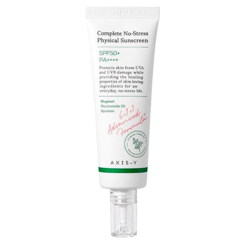 Écran solaire physique Axis-Y Complete No-Stress v.3 50 ml – protection ultime sans irritation